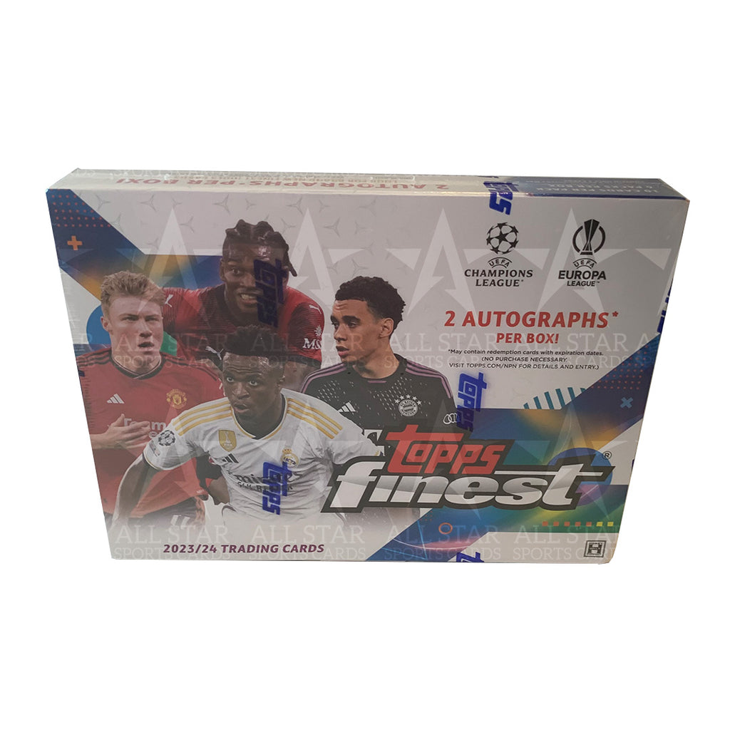 202324 Topps UEFA Club Competitions Finest Soccer Hobby Box All Star