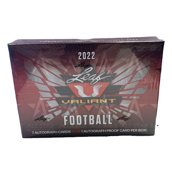 2022 Leaf Valiant Football Hobby Box