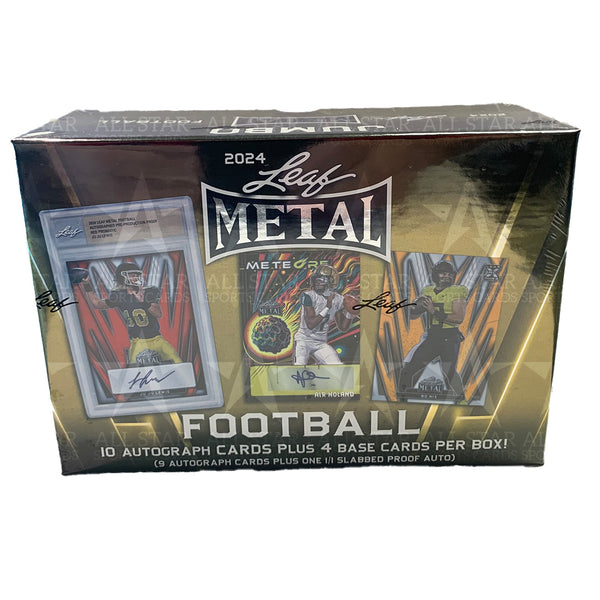 2024 Leaf Metal Football Jumbo Box