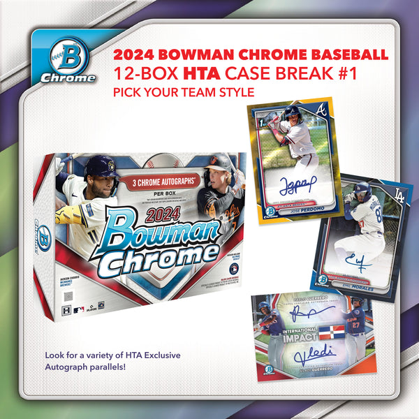 2024 Bowman Chrome Baseball HTA Case Break #1 - Pick Your Team