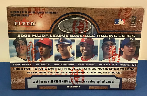 2002 Fleer Hot Prospects Baseball Hobby Box